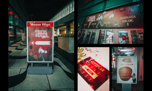 Plakate und Drucksorten des Wiener Faschings